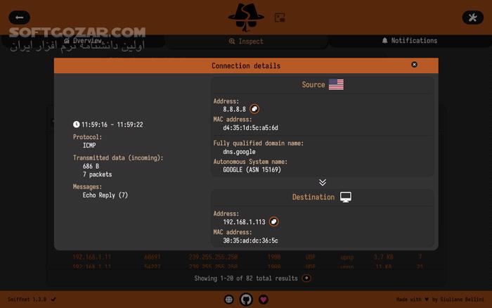 دانلود Sniffnet 1.3.2 - دانلود نظارت بر شبکه - سافت گذر