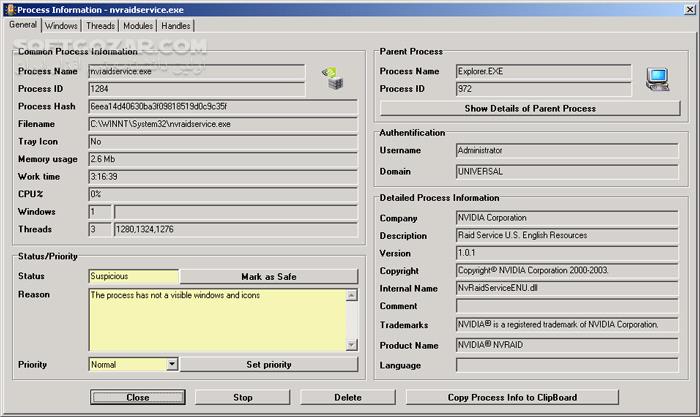 دانلود Spyware Process Detector 4.06 (ضدجاسوسی) با لینک مستقیم و کرک معتبر