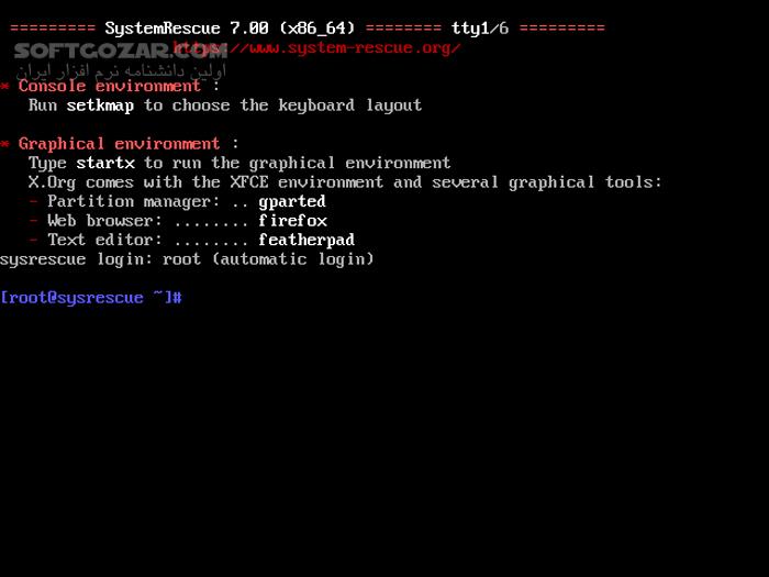 دانلود SystemRescue 11.03 (x64) - دانلود دیسک نجات - سافت گذر