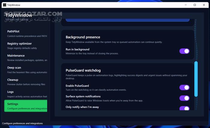 دانلود TidyWindow 4.6.2 (بهینه سازی ویندوز) با لینک مستقیم و کرک معتبر