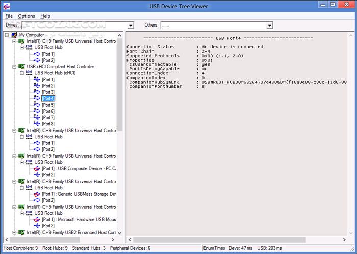 دانلود USB Device Tree Viewer 4.8.0 (مشاهده و تحلیل اطلاعات پورت‌های یواس‌بی) با لینک مستقیم و کرک معتبر