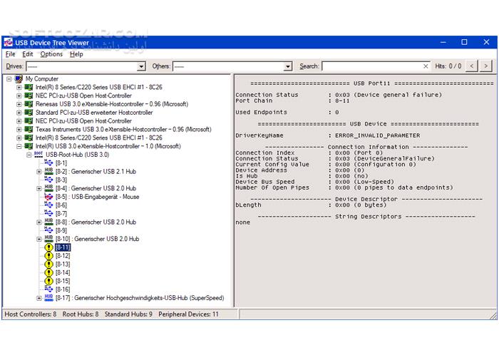 دانلود USB Device Tree Viewer 4.8.0 (مشاهده و تحلیل اطلاعات پورت‌های یواس‌بی) با لینک مستقیم و کرک معتبر