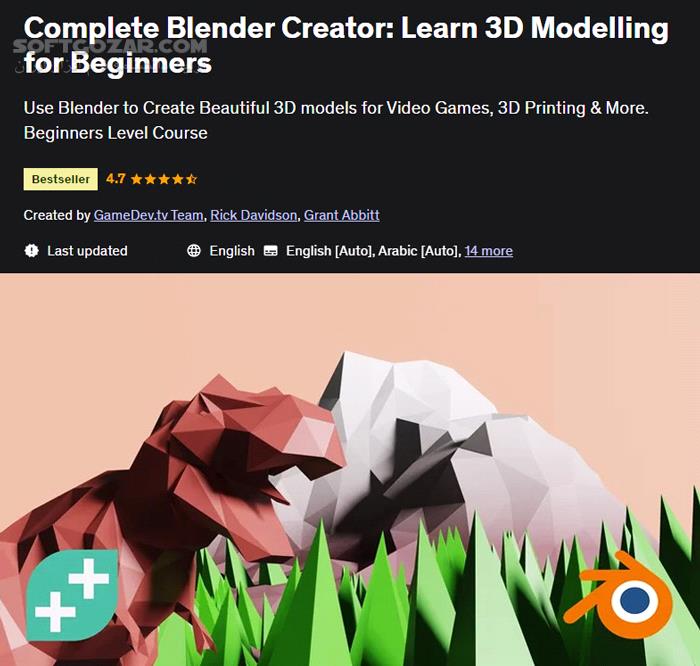 دانلود Complete Blender Creator: Learn 3D Modelling for Beginners - دانلود آموزش بلندر - سافت گذر