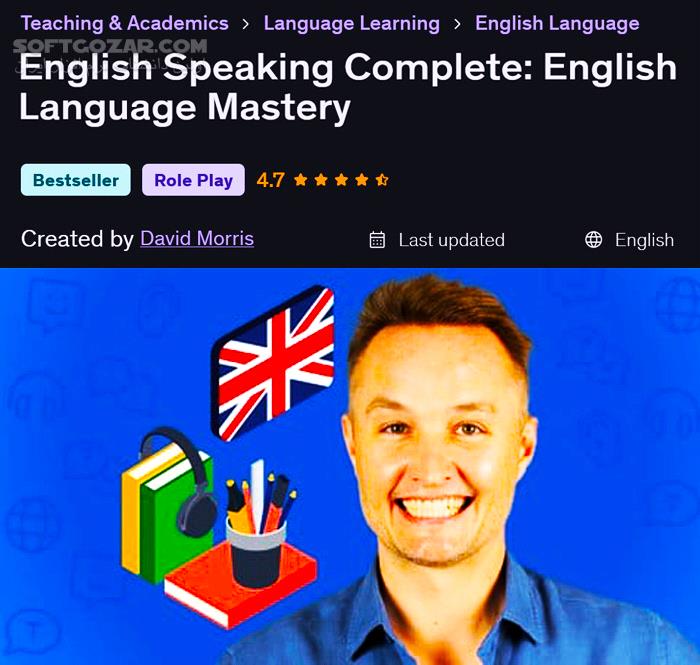 دانلود Udemy - English Speaking Complete: English Language Mastery (آموزش کامل زبان انگلیسی) با لینک مستقیم