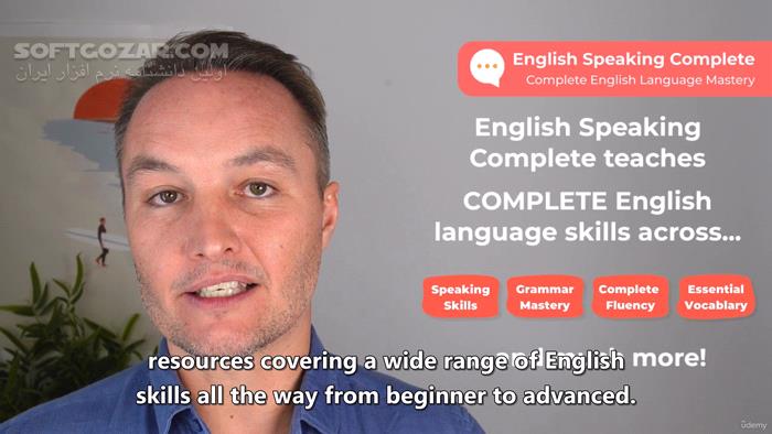 دانلود Udemy - English Speaking Complete: English Language Mastery (آموزش کامل زبان انگلیسی) با لینک مستقیم