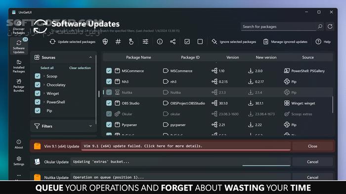 دانلود UniGetUI v3.1.0 - دانلود مدیریت نرم افزارها - سافت گذر