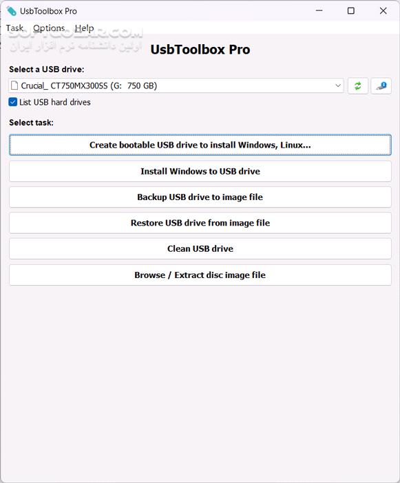 دانلود UsbToolbox Pro 1.0 (x64) (ساخت فلش بوتیبل برای نصب ویندوز) با لینک مستقیم و کرک معتبر