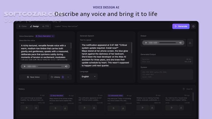 دانلود Voice Creator Pro 1.1.4 (ساخت صدای انسان با هوش مصنوعی) با لینک مستقیم و کرک معتبر