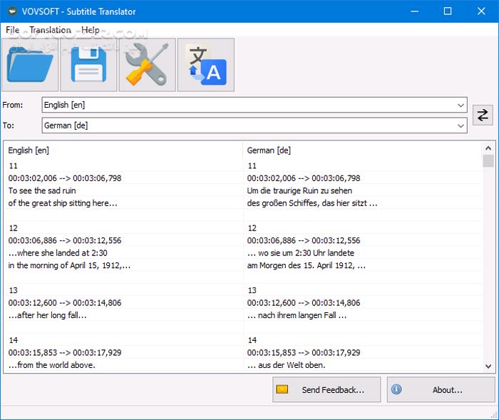 دانلود VovSoft Subtitle Translator 3.0 (ترجمه خودکار زیرنویس) با لینک مستقیم و کرک معتبر