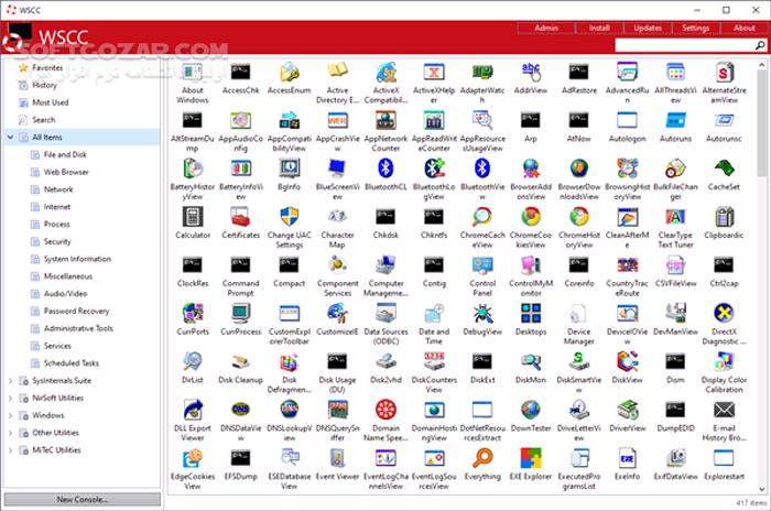 دانلود WSCC - Windows System Control Center 7.1.0.0 Commercial + Portable - دانلود مدیریت و به‌روزرسانی ابزارهای سیستمی - سافت گذر