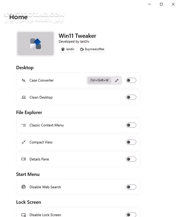 دانلود Win11 Tweaker 2.0.0 (x64) - دانلود شخصی‌سازی ویندوز ۱۱ - سافت گذر