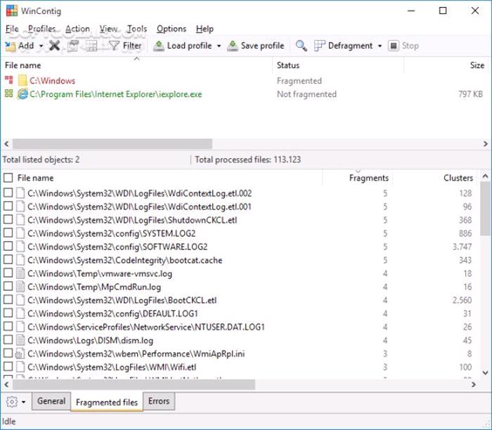 دانلود WinContig 5.0.3.1 - دانلود دیفرگ کردن فایل‌ها - سافت گذر