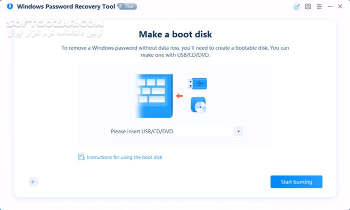 دانلود Windows Password Recovery Tool Ultimate 8.4.4.1 - دانلود ریکاوری پسورد ویندوز - سافت گذر