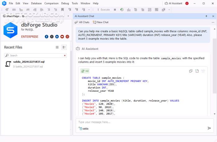 دانلود dbForge Studio for MySQL Enterprise 2025.3.93 (مدیریت پایگاه‌های داده مای‌اس‌کیوال) با لینک مستقیم و کرک معتبر