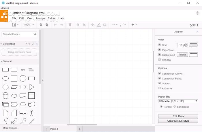 دانلود draw.io 24.4.13 - دانلود رسم نمودار، دیاگرام و فلوچارت - سافت گذر
