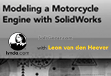 دانلود Lynda - Modeling a Motorcycle Engine with SolidWorks