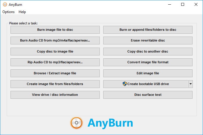 نرم‌ افزار AnyBurn حرفه‌ای برای رایت دیسک با ویژگی‌های جدید