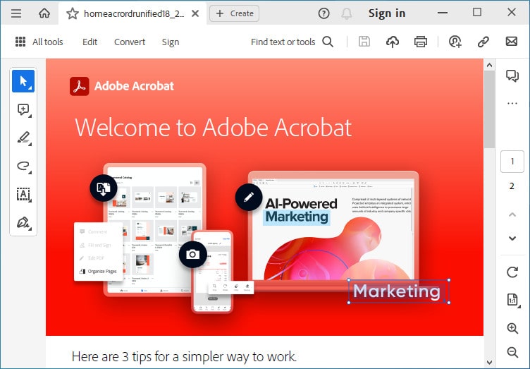 نرم افزار Adobe Acrobat Reader DC راه حلی کامل برای مدیریت اسناد PDF