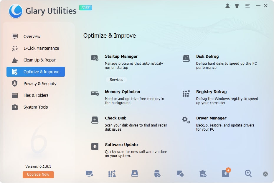 نرم افزار Glary Utilities با ابزارهای قدرتمند