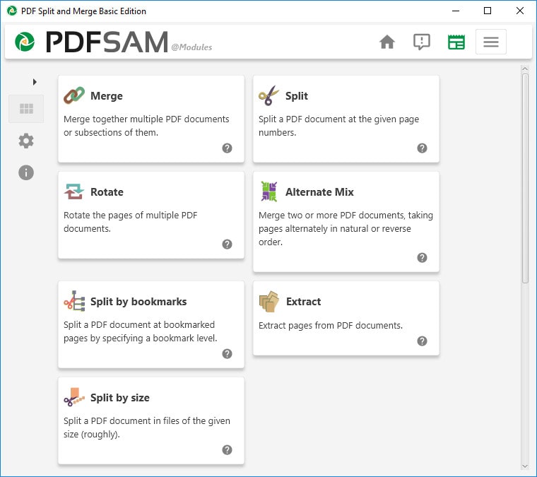 نرم افزار PDFsam Basic برای مدیریت فایل‌ های PDF