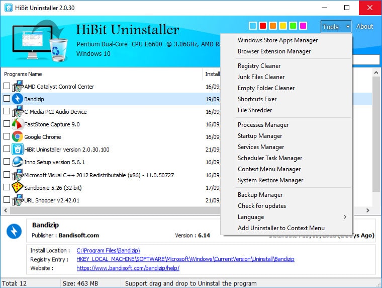 نرم افزار HiBit Uninstaller قدرتمند برای حذف و مدیریت برنامه ها