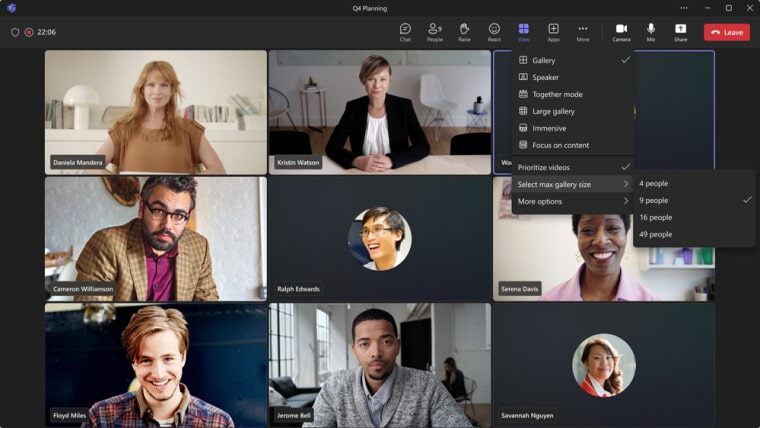 تجربه‌ های جدید در جلسات آنلاین Microsoft Teams