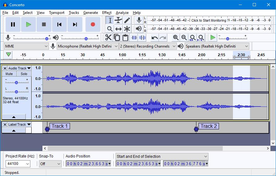 رفع مشکل خروج در Audacity