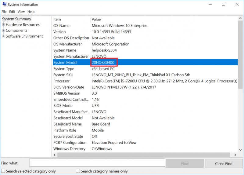 پیدا کردن مدل لپ تاپ لنوو در ویندوز