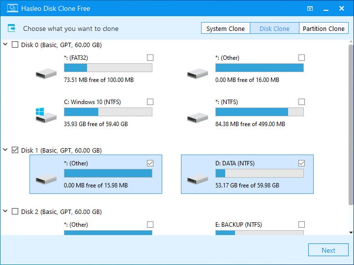 نرم‌افزار Hasleo Disk Clone 4.9 کلون دیسک و پارتیشن به‌ راحتی